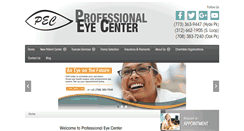 Desktop Screenshot of professionaleyecenter.com